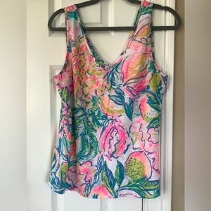 100% cotton double v tank top